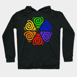 Rainbow Flower Mandala Hoodie